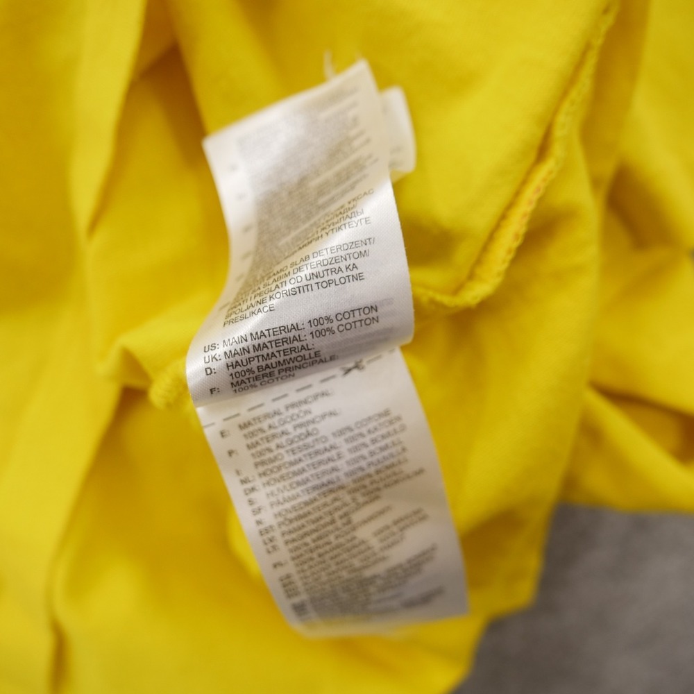 Adidas x Pharrell Williams Top Womens Medium Yellow Shirt Hu Human Graphic Print - Picture 10 of 11